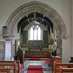 Monument at St Oswald's Church, Rand